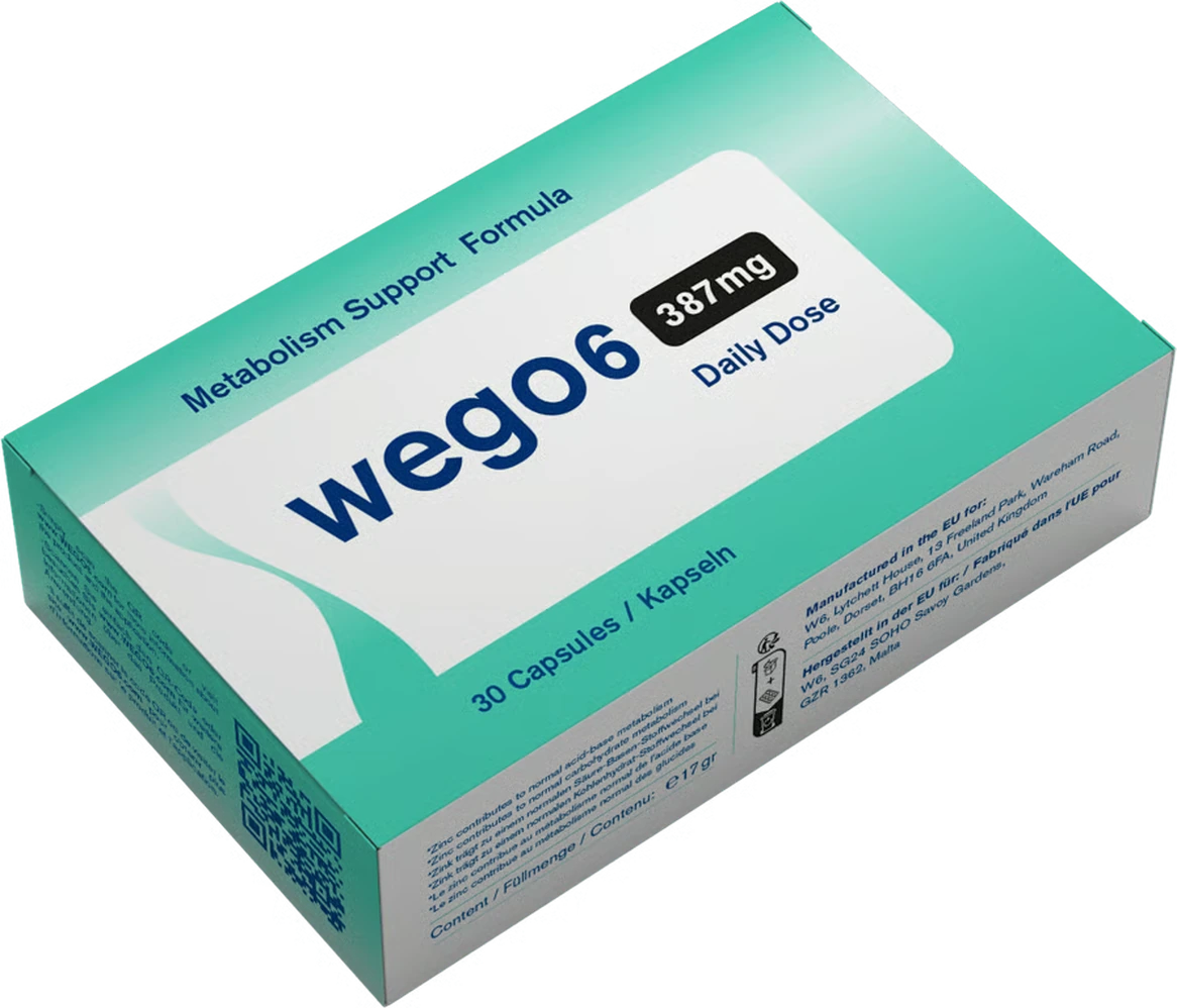 WEGO6 — Metabolism Support Formula, 387 mg, 30 kapsler